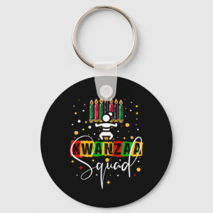 Llavero Retro Feliz Kwanza Navidades African American Cand