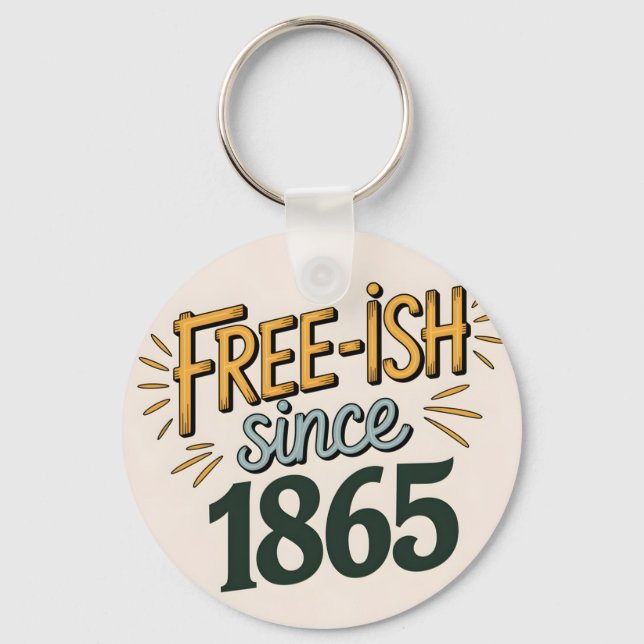 Llavero Retro Free-ish desde 1865 el 18 de junio (Anverso)