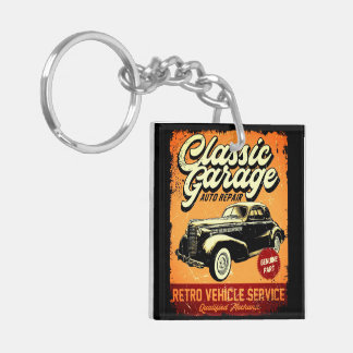 LLAVERO RETRO| GARAJE CLÁSICO| KEYCHAIN