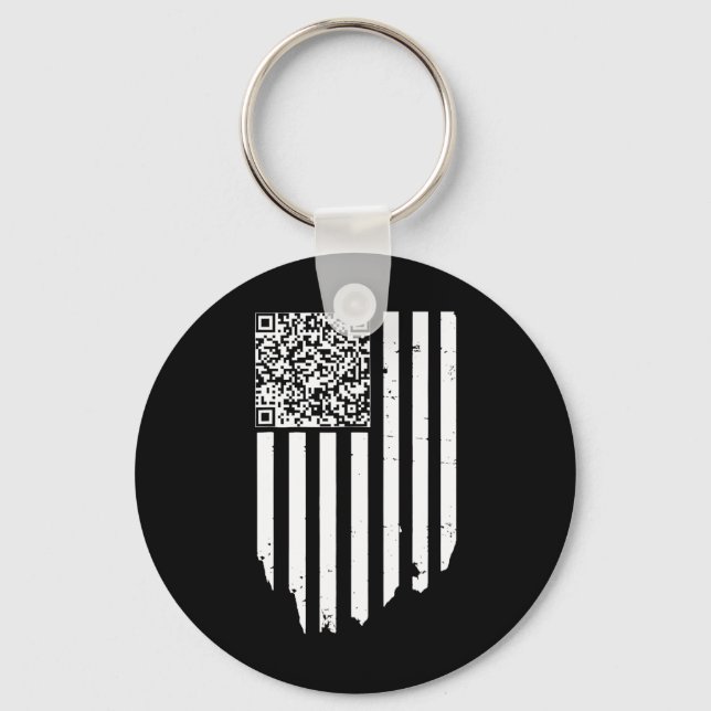 Llavero Retro Gracioso Qr Trump Dancing Dance Code (Anverso)