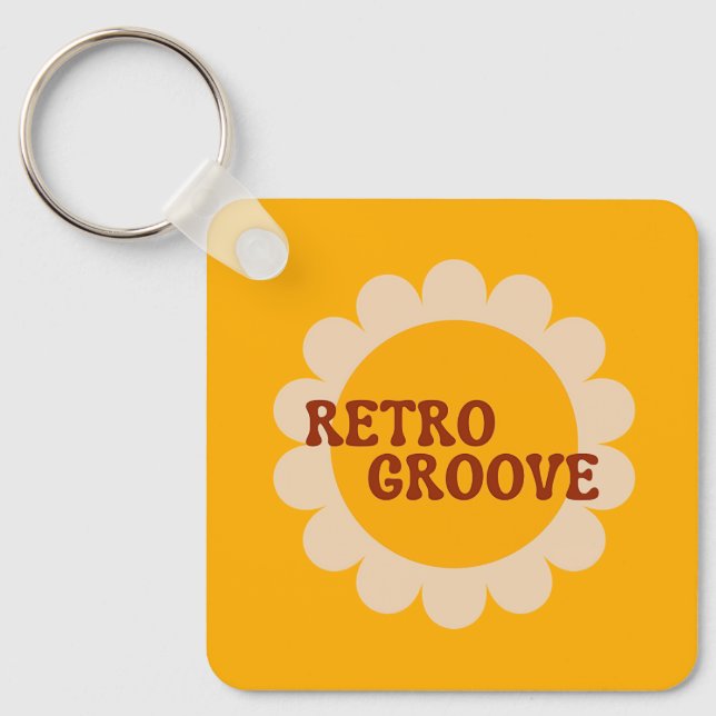 Llavero Retro Groove Keychain (Anverso)