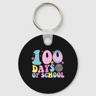 Llavero Retro Groovy 100 días feliz 100º día de clases