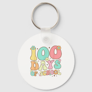Llavero Retro Groovy 100 días feliz 100º día de clases