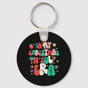 Llavero Retro Groovy En Mis Navidades En La Época De Julio