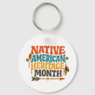 Llavero Retro Groovy Native American Heritage Month