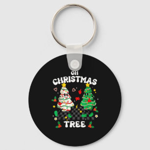 Llavero Retro Groovy Oh Árbol de Navidad Tarta Pijama Navi