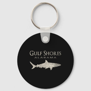 Llavero Retro Gulf Shores Al Shark