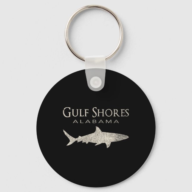 Llavero Retro Gulf Shores Al Shark (Anverso)