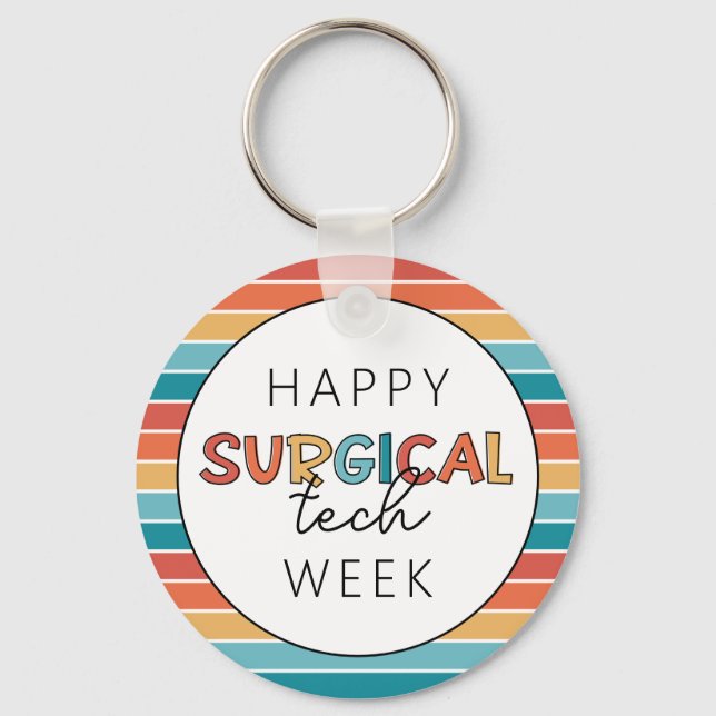 Llavero Retro Happy Surgical Tech Week (Anverso)