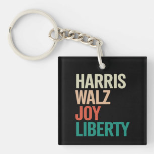 Llavero Retro Harris Waltz 2024 Harris Walz Alegría Libert