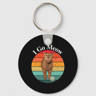 Llavero Retro I go Meow Funny Cat Singing Meme