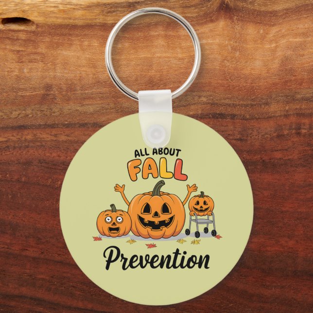 Llavero Retro I Love Fall Prevention Fall Occupation (Anverso)