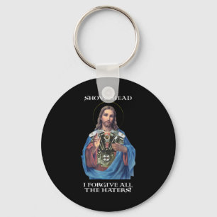 Llavero Retro Jesus Shovelhead Perdono a todos los que odi