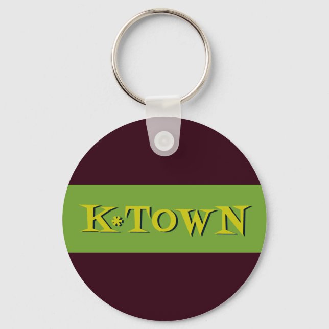 Llavero Retro K*Town Aguacate Gold (Anverso)