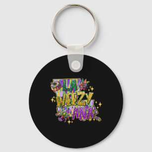 Llavero Retro La Weezy Louisiana Mapa Mardi Gras Nueva Orl