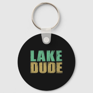 Llavero Retro Lake Dude Bote Fun Lake Life