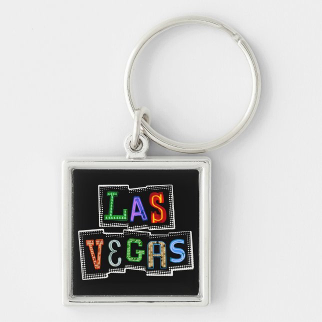 Llavero Retro Las Vegas Neon (Frente)