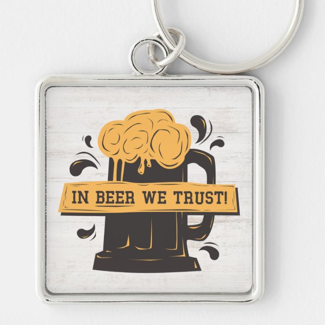 Llavero Retro marrón amarillo (Frente)