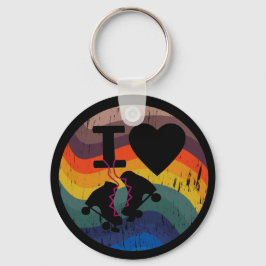 Llavero Retro Me Encanta El Patinaje Patinado