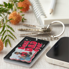 Llavero Retro Mejor Papá Nunca Foto Keepsake