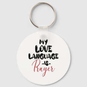 Llavero Retro Mi Lenguaje De Amor Es Oración Jesús Cristia