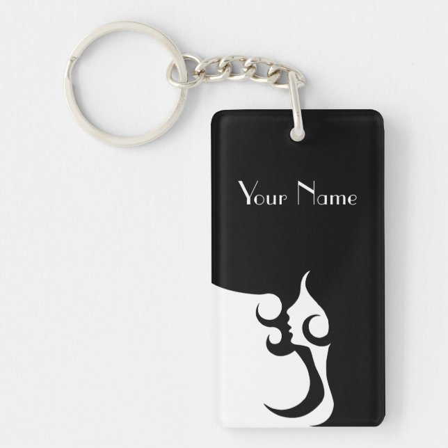 Llavero Retro Mod Woman (Frente)