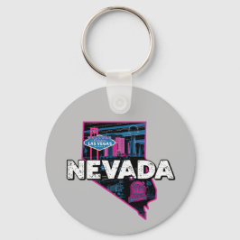 Llavero Retro Nevada Silhouette