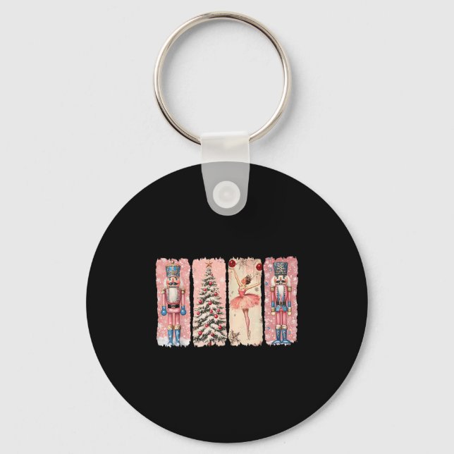 Llavero Retro Nutcracker Ballet Nk Christmas Xmas Vibes Wo (Anverso)