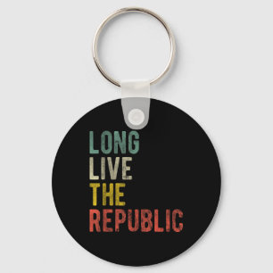 Llavero Retro Patriótico Usa Viva La República Vintage