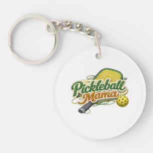 Llavero Retro Pickleball Mama Día de la Madre