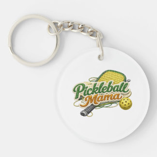 Llavero Retro Pickleball Mama Keychain Mother's Day 