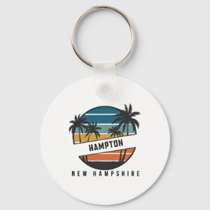Llavero Retro Playa Hampton New Hampshire Surfboard Surfin