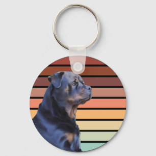 Llavero Retro Rottweiler