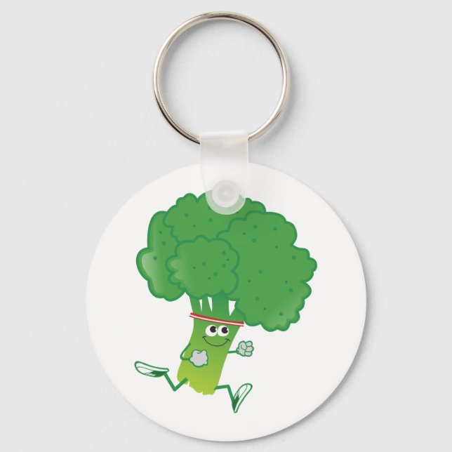 Llavero Retro Running Broccoli (Anverso)