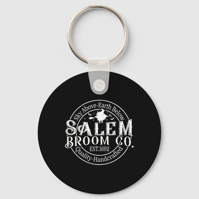 Llavero Retro Salem Broom Company Est 1692 Massachusetts H (Anverso)