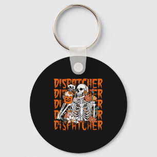 Llavero Retro Skeleton 911 Dispatcher Halloween What Your
