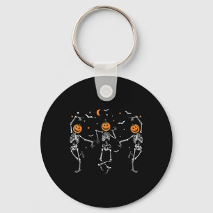 Llavero Retro Skeleton Dance Dancing Funny Calabaza Hallow