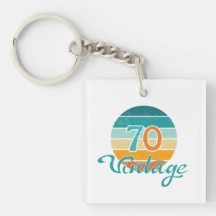 Llavero Retro Sunset 70 Vintage Distressed