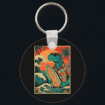 Llavero Retro Surfing Tyrannosaurus Hawaiian Summer Dinosa<br><div class="desc">Retro Surfing Tyrannosaurus Hawaiian Summer Dinosaur Surfer</div>