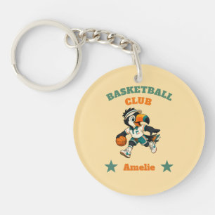 Llavero Retro Toucan Basketball Club Personalizado para Ni