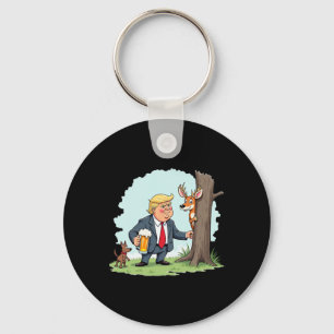 Llavero Retro Trump Caza Cerveza Graciosa de Cerveza Bebie