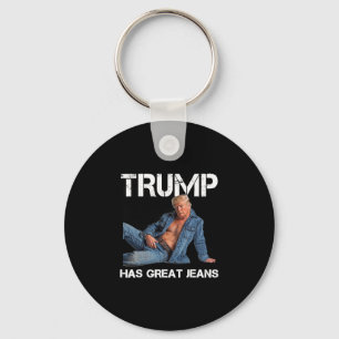 Llavero Retro Trump Tiene Grandes Jeans Meme Vintage