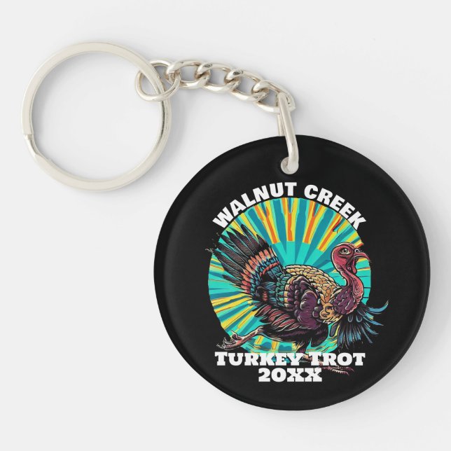 Llavero Retro Turkey Trot (Frente)