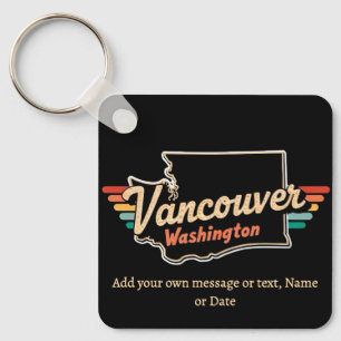 Llavero Retro Vancouver Estado de Washington