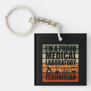 Llavero Retro vintage de Medical Lab Tech