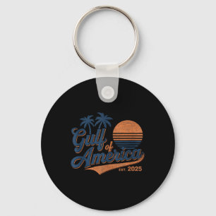 Llavero Retro Vintage Golfo De América Usa 2025 Bandera Am