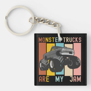 Llavero Retro Vintage - Los Camiones Monstruos Son Mi Jam