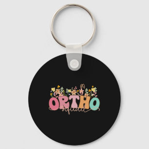 Llavero Retro Wildflower Ortho Squad Ortopedia Enfermera R