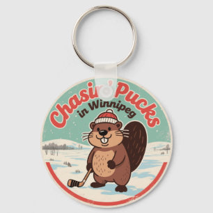 Llavero Retro Winnipeg Beaver Hockey