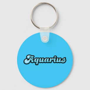 Llavero Retro Zodiac Aquarius